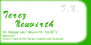 terez neuvirth business card